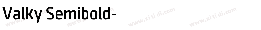 Valky Semibold字体转换